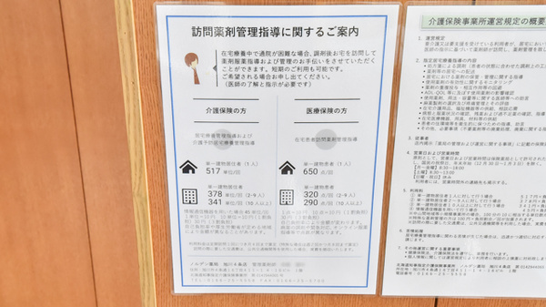 ノルデン薬局旭川４条店の在宅対応