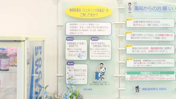 釧路調剤薬局春採店のジェネリック対応