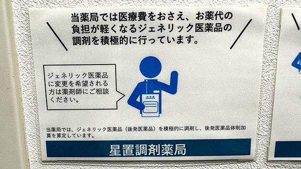 星置調剤薬局のジェネリック対応