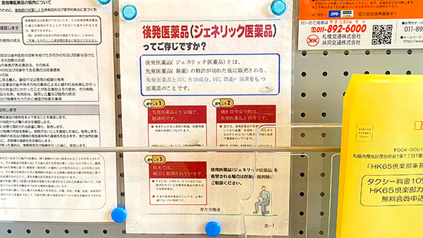 北野通薬局のジェネリック対応