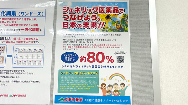 ゴダイ薬局 久美浜店のジェネリック対応