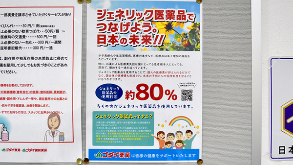 五大薬局 揖保川店のジェネリック対応