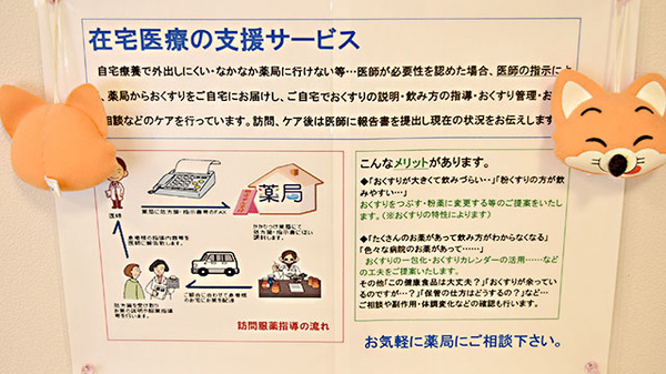 ゴダイ薬局 赤穂駅前店の在宅対応