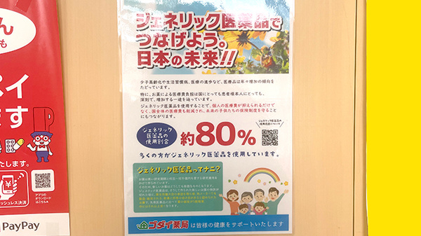 ゴダイ調剤薬局 豊岡千代田店のジェネリック対応