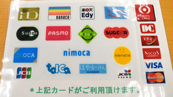 南山堂薬局　桃花台店のクレカ/電子マネー対応